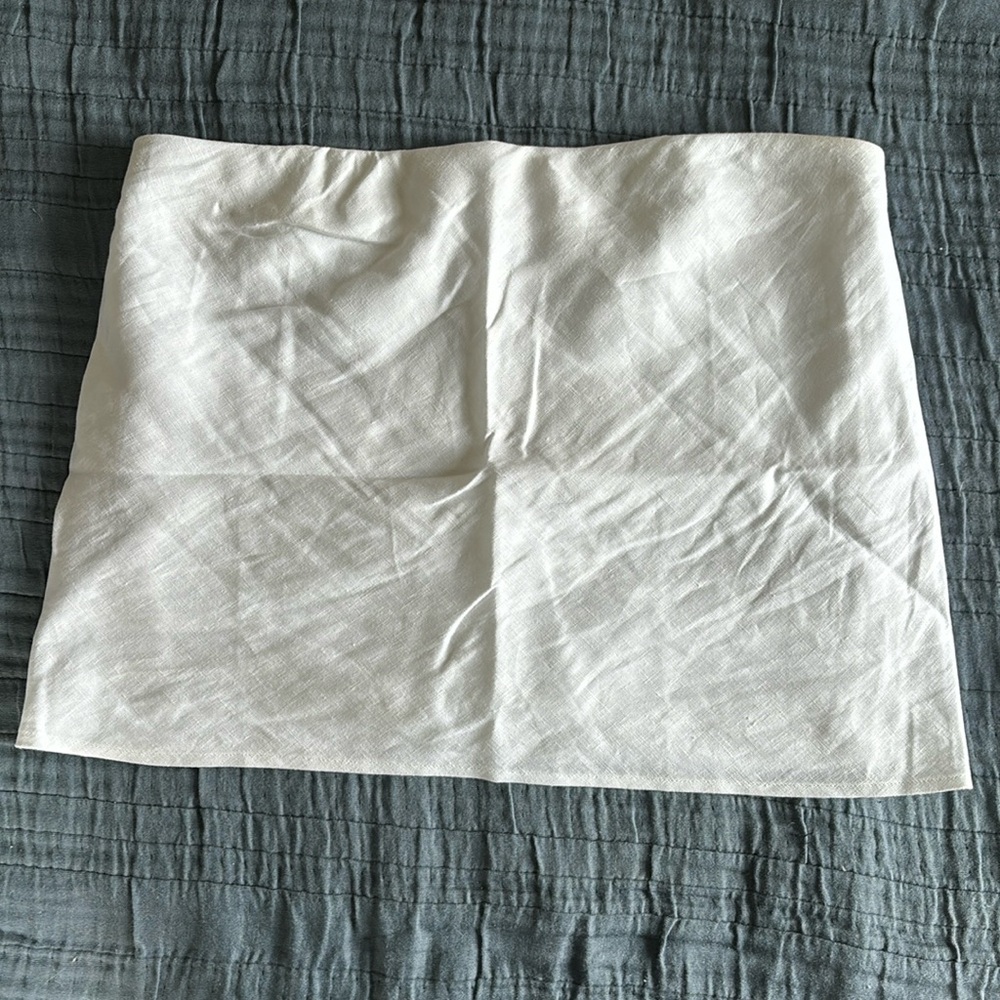 Reformation Linen Crop Top